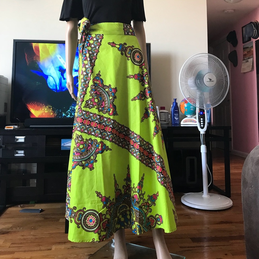 Dashiki Wrap Skirt
